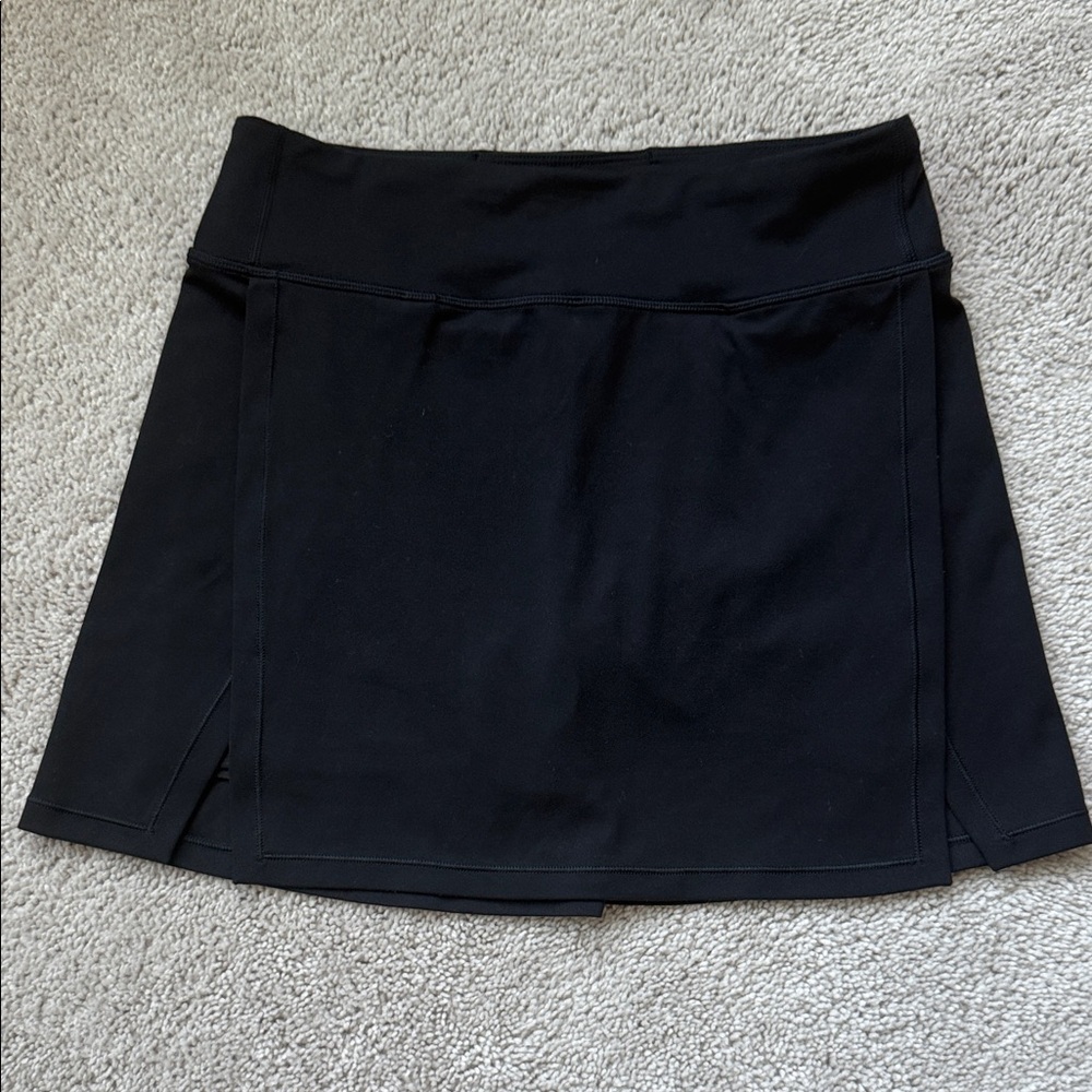 Athleta Girl Black Tennis Skirt with slits